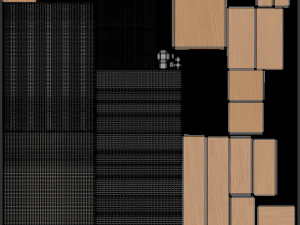 Conjunto completo de m&oacute;veis para quarto Modelo 3D