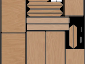 Conjunto completo de m&oacute;veis para quarto Modelo 3D