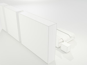 Bedroom Complete Furniture Set Modelo 3D