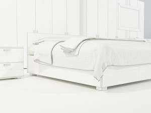 Bedroom Complete Furniture Set Modelo 3D