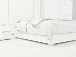 Conjunto completo de m&oacute;veis para quarto Modelo 3D