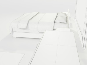 Bedroom Complete Furniture Set Modelo 3D