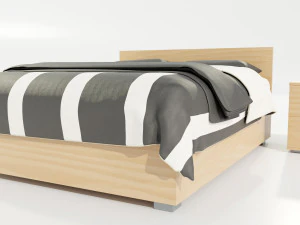 Double Bed 3D Model