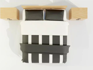 Double Bed 3D Model