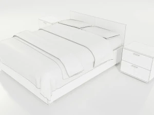 Double Bed 3D Model