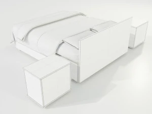 Double Bed 3D Model