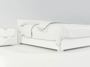 Double Bed 3D Model