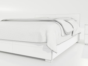 Double Bed Modèle 3D