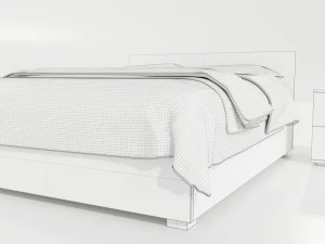 Double Bed 3D Model