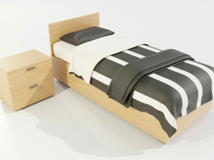 Single Bed Modelo 3D