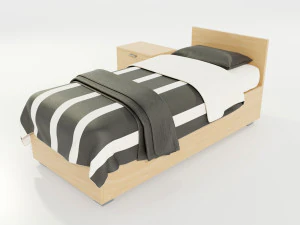 Single Bed 3D Model