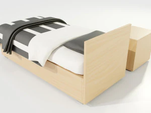 Single Bed 3D Model
