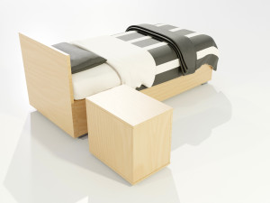 Single Bed Modelo 3D