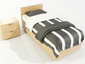 Single Bed Modelo 3D