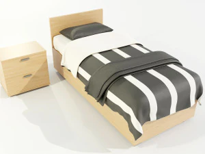 Single Bed 3D Model