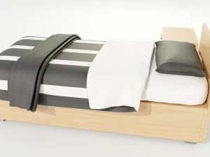 Single Bed 3D Model