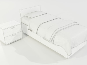 Single Bed Modelo 3D