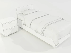 Single Bed 3D Model