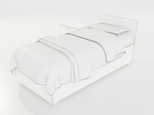 Single Bed Modelo 3D