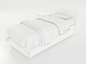 Single Bed 3D Model