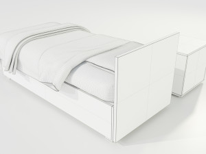 Single Bed Modelo 3D