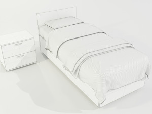 Single Bed Modelo 3D