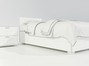 Single Bed Modelo 3D