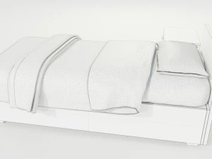 Single Bed 3D Model