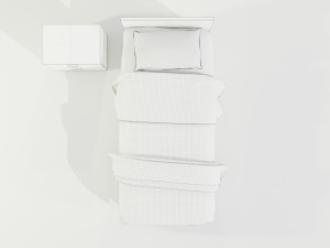 Single Bed Modelo 3D
