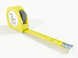 Metal Tape Measure 3D Model