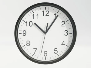 Wall Clock 3D Model