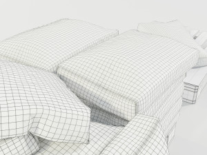 Pallet with Cement Bags 3Dモデル