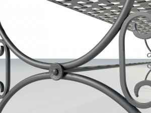 Wrought Iron Bench 3D Модель
