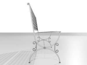 Wrought Iron Bench 3D Модель