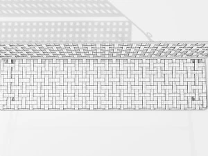 Panchina in ferro battuto Modello 3D