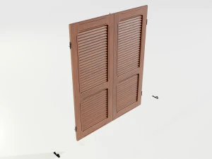 Wood Shutters 3D Model