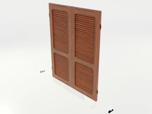 Wood Shutters 3D Model