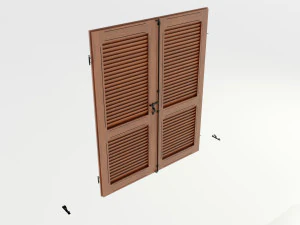 Wood Shutters 3D Model