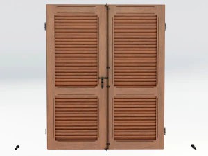 Wood Shutters 3D Model