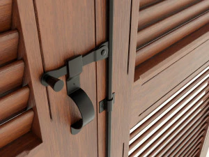Wood Shutters 3D Model