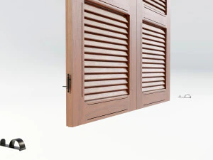 Wood Shutters 3D Model