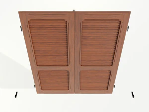Wood Shutters 3D Model