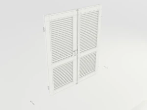 Wood Shutters 3D Model