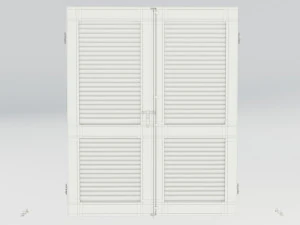 Wood Shutters 3D Model