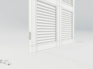 Wood Shutters 3D Model