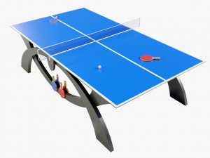 Ping Pong Table 3D Model
