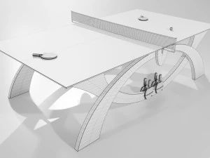 Ping Pong Table 3D Model
