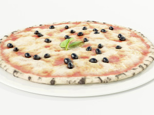 Pizza with Olives 3D मॉडल