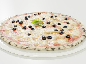 Pizza with Olives 3D मॉडल