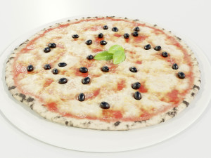 Pizza with Olives 3D मॉडल